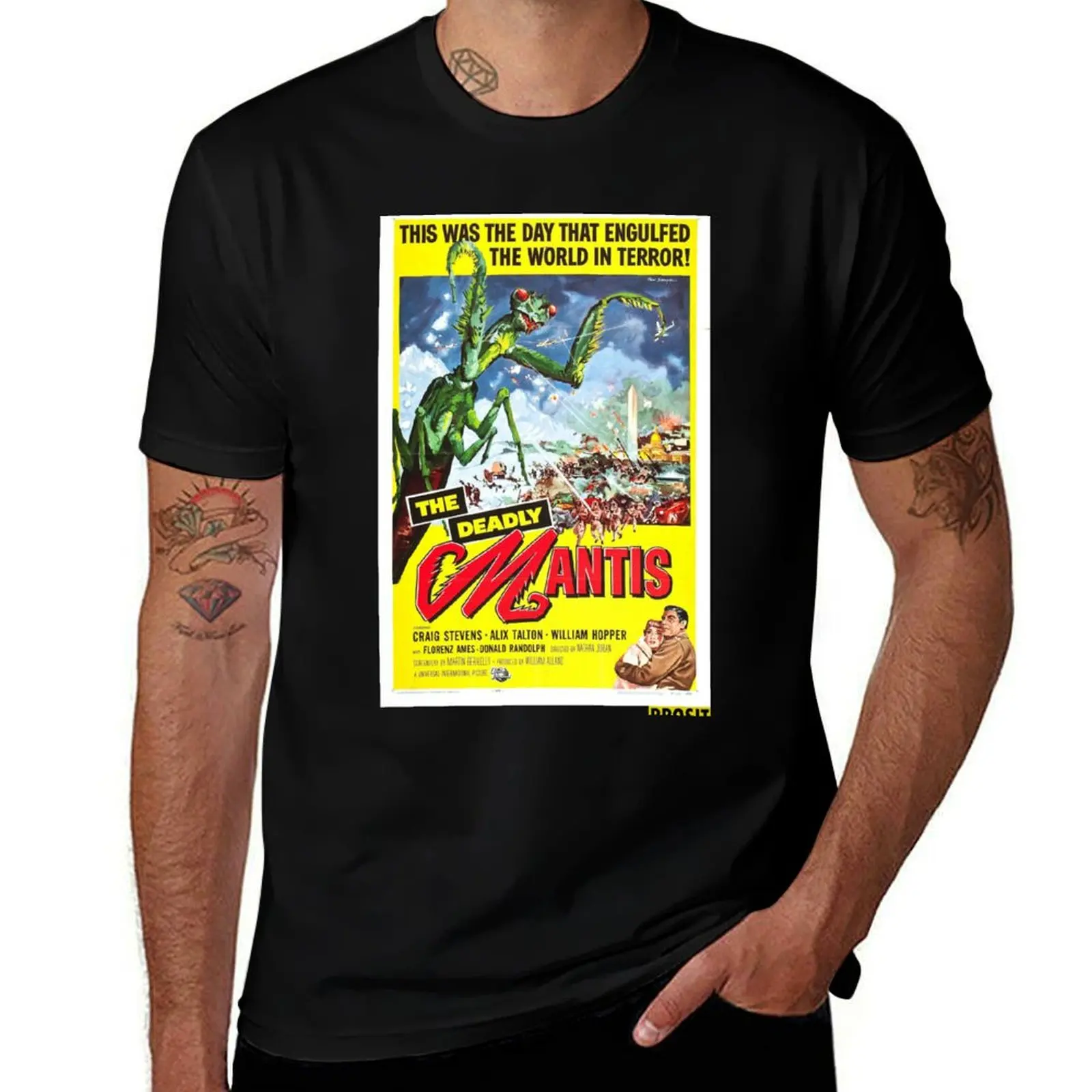 THE DEADLY MANTIS 1957 - VINTAGE MOVIE POSTER SERIES - PROSIT T-Shirt customs graphics funny t shirts men