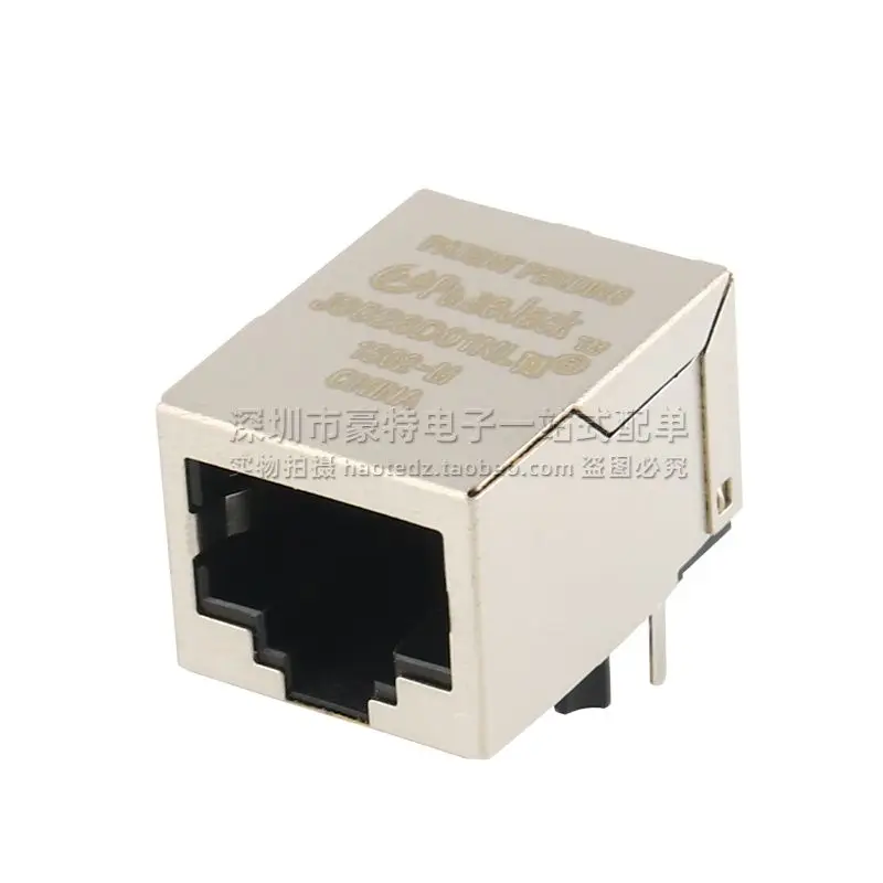 10pcs/J0026D01NL novo soquete de interface de rede Ethernet RJ45 sem luz e conector de estilhaços