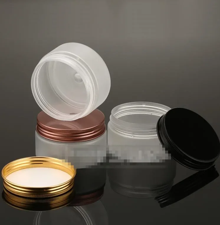 

100G 100ML Brown Cream Jar, Big Volume Plastic Cosmetic Skin Care Cream Pot, With White Plastic Inner Lid, 20pcs/lot