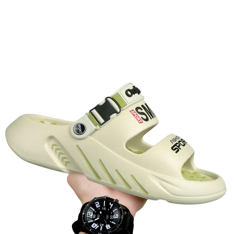 NEW Men\'s Massage Slippers Outdoor Sandals Beach Comfortable Soft Clogs Slides Casual Shoes Men Indoor Outdoor Sandals Big Size