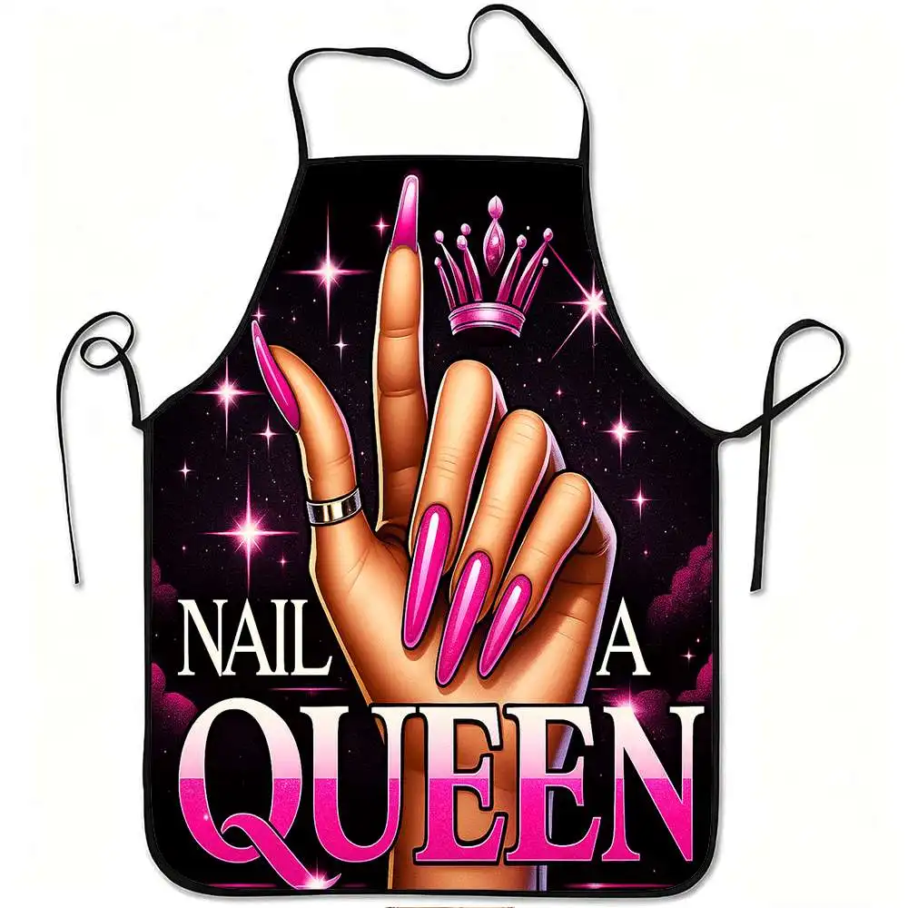 

【Nail Art Theme】Apron, Stain-Resistant & Easy To Clean, Universal Work Apron