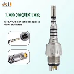 Dental coupler For kavo 9000 Fiber Optic Handpiece Adaptor Coupling LED Coupler M6 Holes Fit In High Speed Material Dental Tools