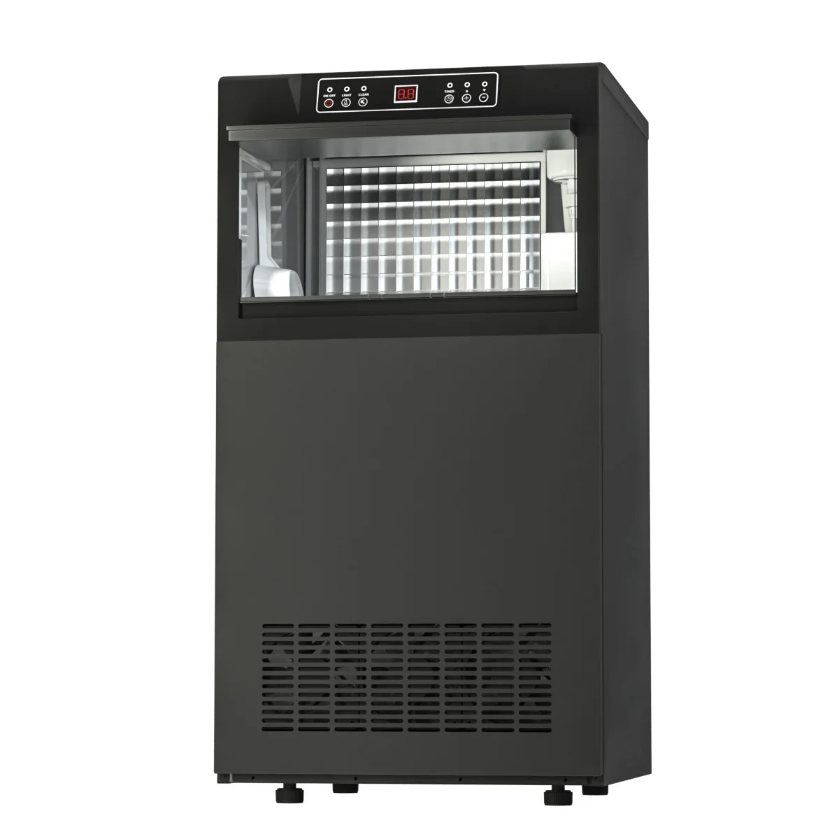 High Productivity High Performance Automatic Commercial Ice Cube  50Kg/Day 20kg Ice Storage Motor Pump 304 Stainless Steel