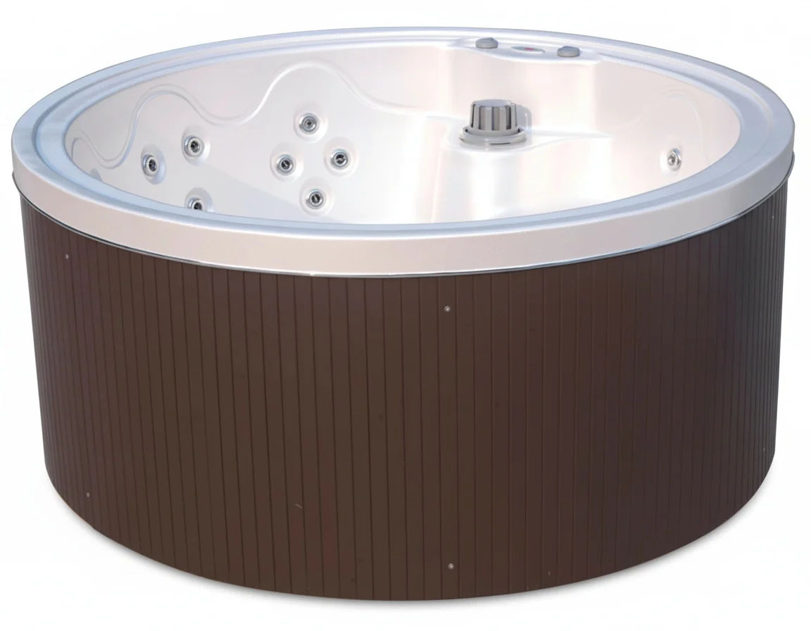 Acrylic Massage Bathtub, Aristech Acrylic 1200L Capacity, Outdoor Hot Tub, Freestanding Whirlpool Spa Pool for Hydrotherapy