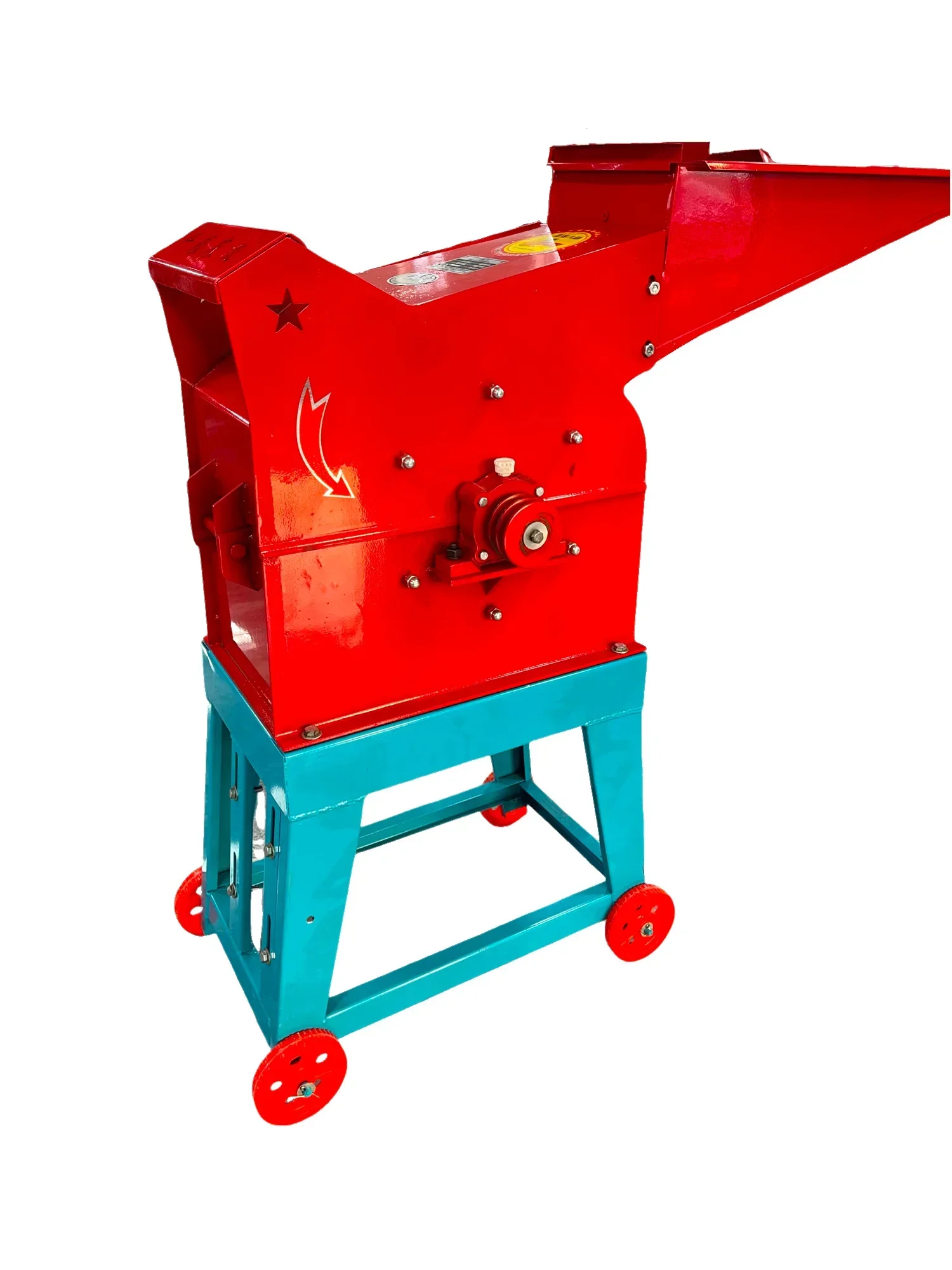 Livestock feed processing animal feed hammer mill grinder crusher maize corn grain crusher milling chopper machine 800 kg/h