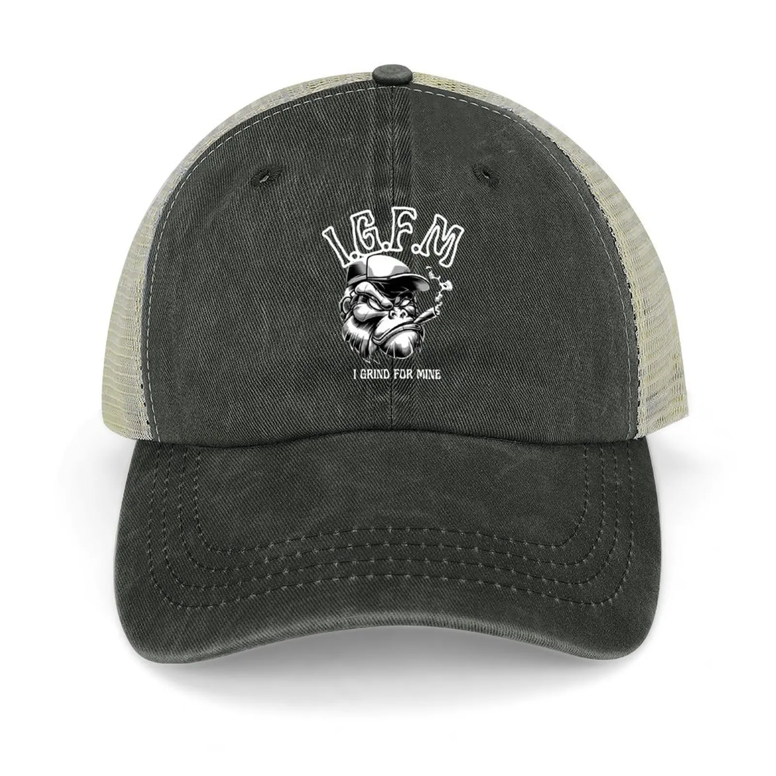 

I Grind For Mine Baseball Cap Cosplay Golf Wear Beach Outing cute Trucker Hats For Men Women's