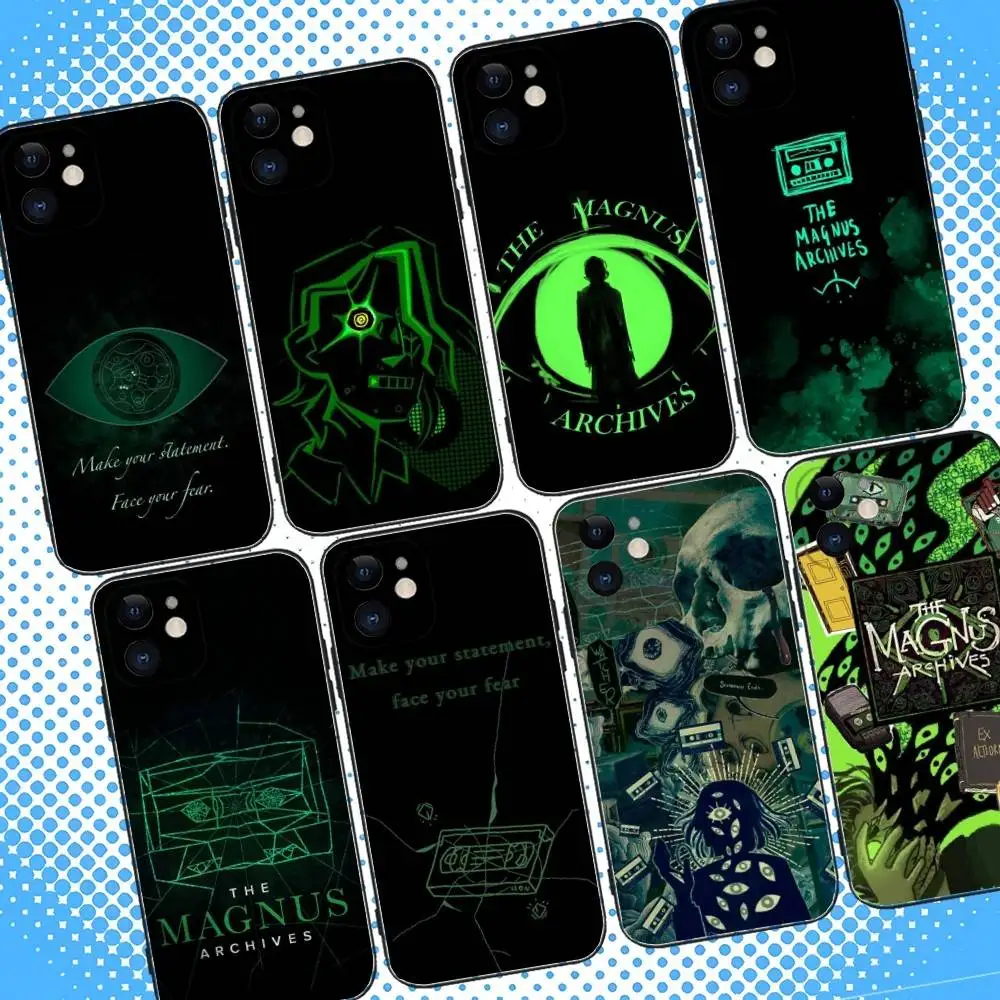 

The Magnus Archives Phone Case For iPhone 17,16,15,14,13,12,11,Pro,Max,Plus,Air,X,XS,XR,SE,8,7,Mini,Soft Black Case