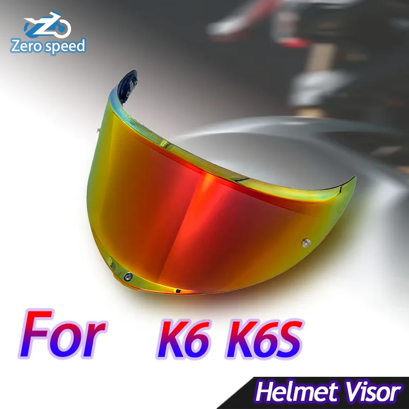 

K6/K6S For AGV Helmet Lens Visors Electroplating Aurora Day and Night Universal Modification Accessories Ultraviolet-proof