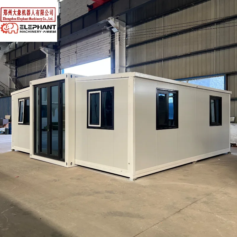 Low Cost Housing Technology Prefabricated Living Container House 40ft Expandable Homes With Au Specs