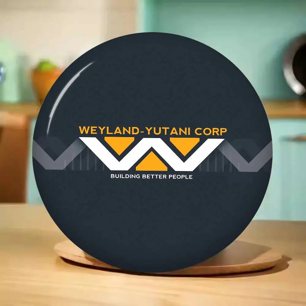 A-Weylands-yutani Microfiber Blanket 58mm Cute Anime Figure Icon Badge Handmade Tinplate Brooch For Backpack Clothes Ornament