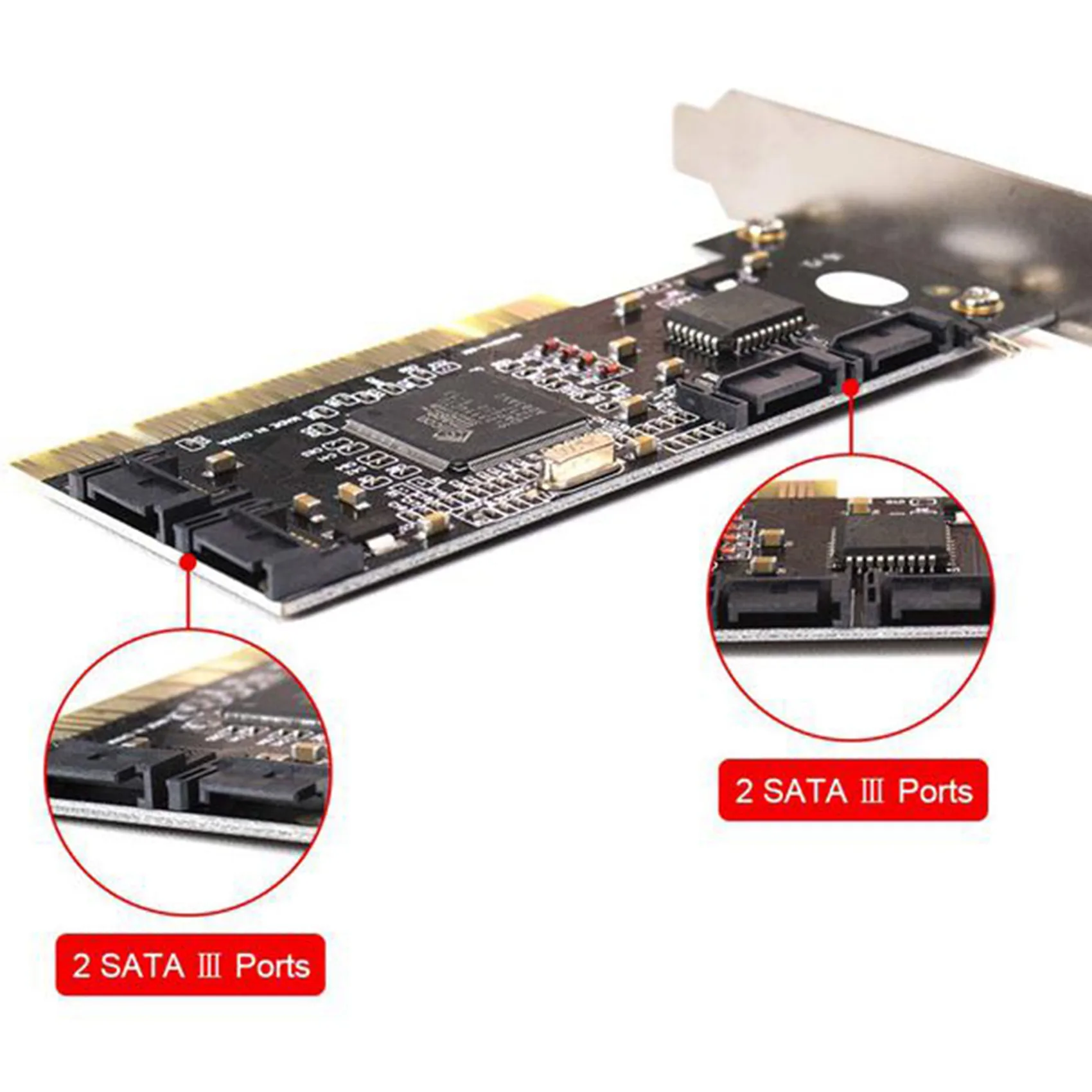 GFR5-SATA ライザー カード PCI - SATA 拡張カード アダプター
