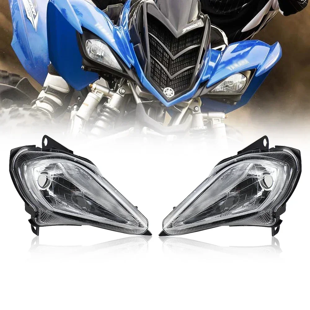 Headlight Shell Light Bulbs Compatible with Yamaha Raptor 700 YFZ450 700R 250 YFZ 450R 450X Wolverine 450 350 2006-2024