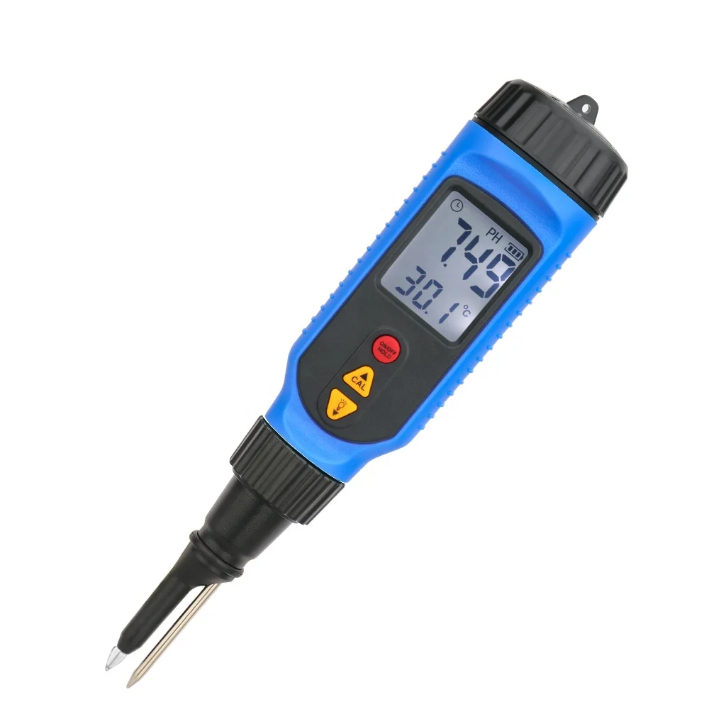 Digital Food Penetrating PH Meter Temperature Tester Forr Semi-Solid Food Jelly Cream Meat Cheese Fruit Phmetre gels paste