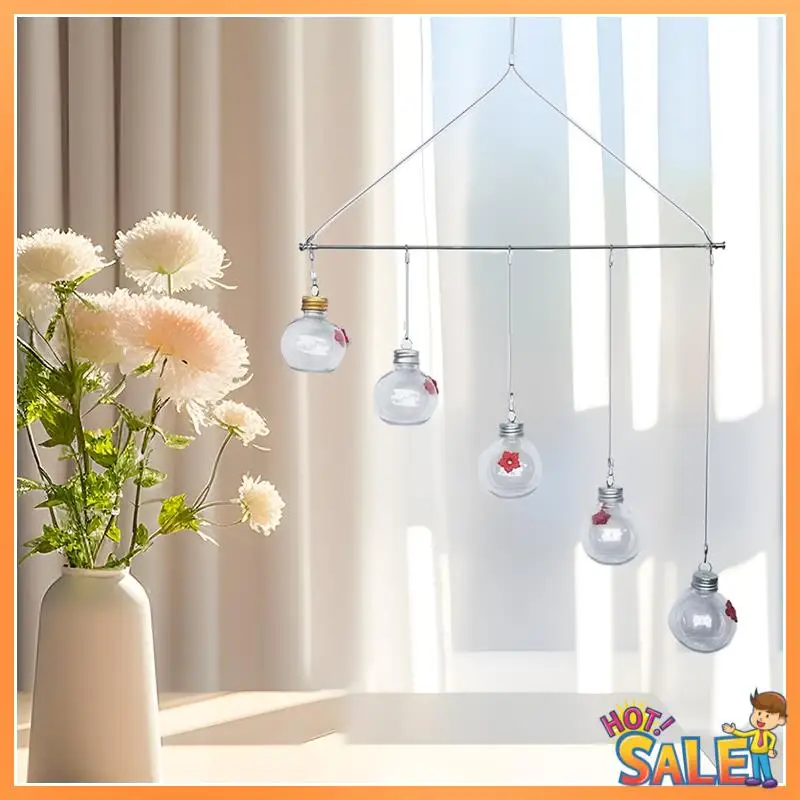 

AB68 1 PCS Charming Wind Chimes Bird Feeders Garden Decor Bird Feeder Plastic+Metal For Outdoors,Window Bird Feeders For Viewing