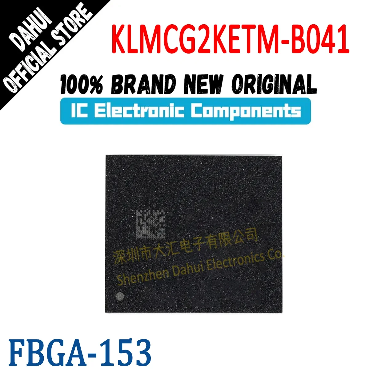 

KLMCG2KETM-B041 FBGA-153 64GB Character Library Chip Memory Chip New Original In Stock