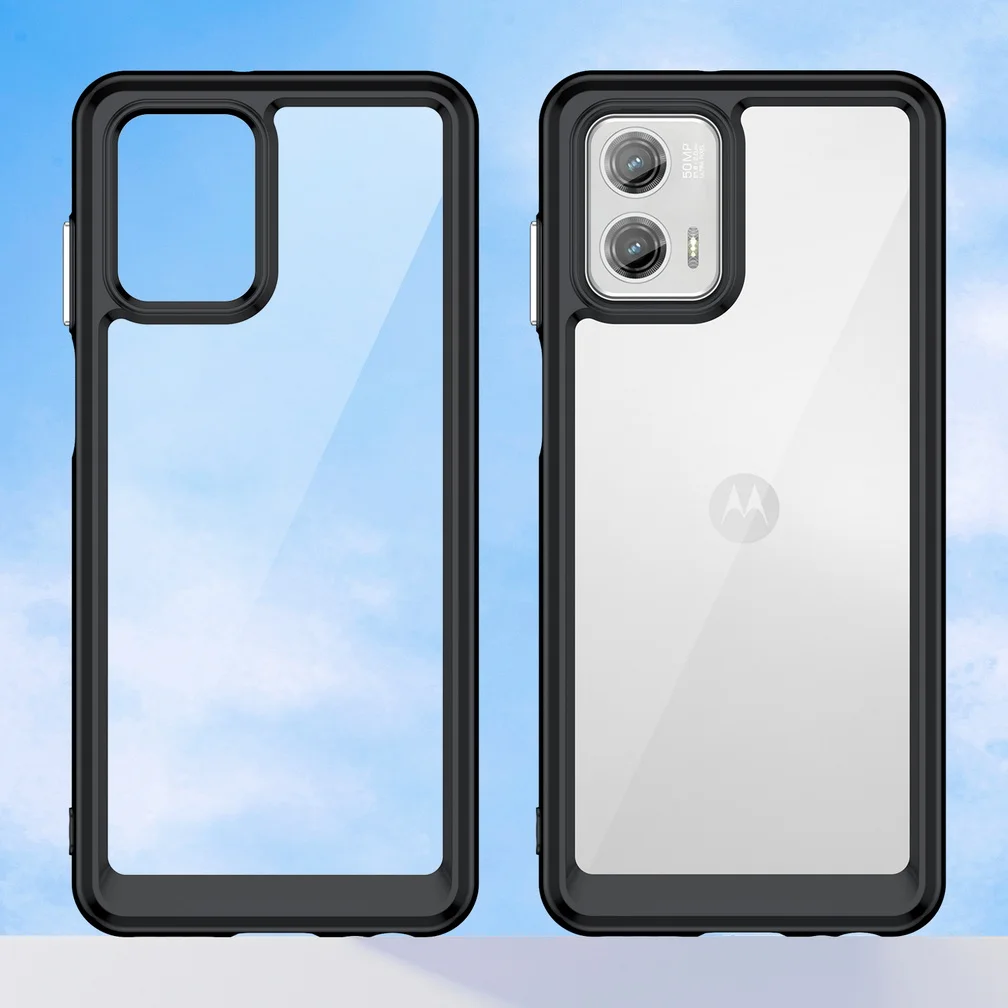 Transparent Case For Moto G73 Motorola G73 soft slim TPU Phone cover