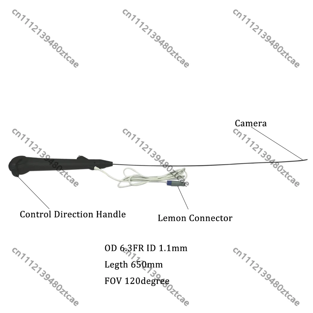 6.3Fr Disposable Uroscope Camera Module 400×400 270° Bend Endoscopic Sensor For Urology Operation