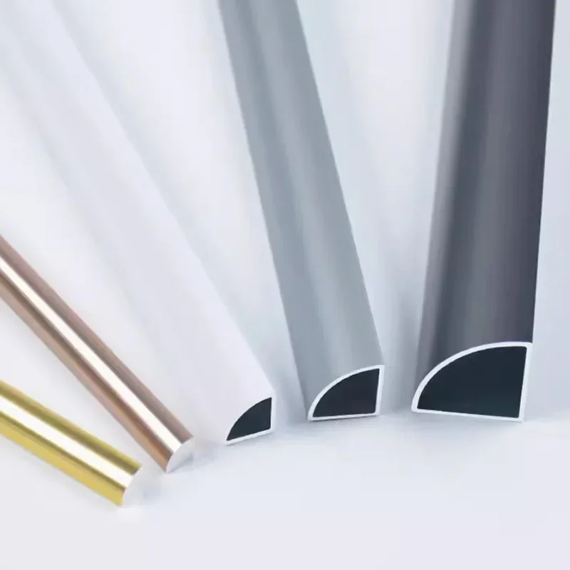 

Aluminum alloy right angle edge banding Metal decorative lines with rounded corners DIY materials