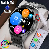 New For Huawei Watch GT4 NFC Smart Watches Men AMOLED Full Touch Screen GPS Tracker Heart Rate Bluetooth Call Smartwatch GT4 Pro