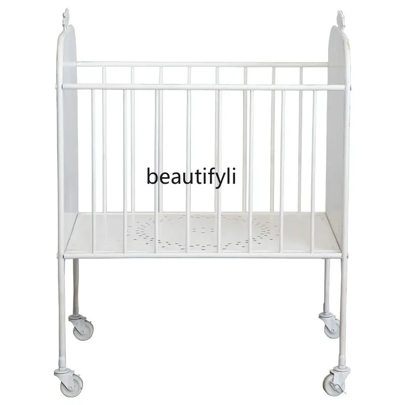 

yj French Retro Garden Trolley Rack Home Side Table Bed & Breakfast Storage Rack