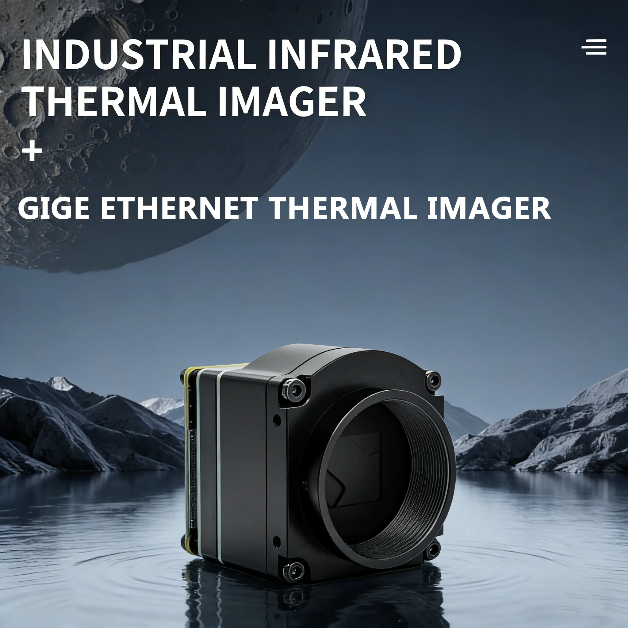 

GigE Ethernet Thermal Imager GigE Thermal Camera, ETH+USB+CVBS,384x288,1Gbps,Built-in GUI,with lens