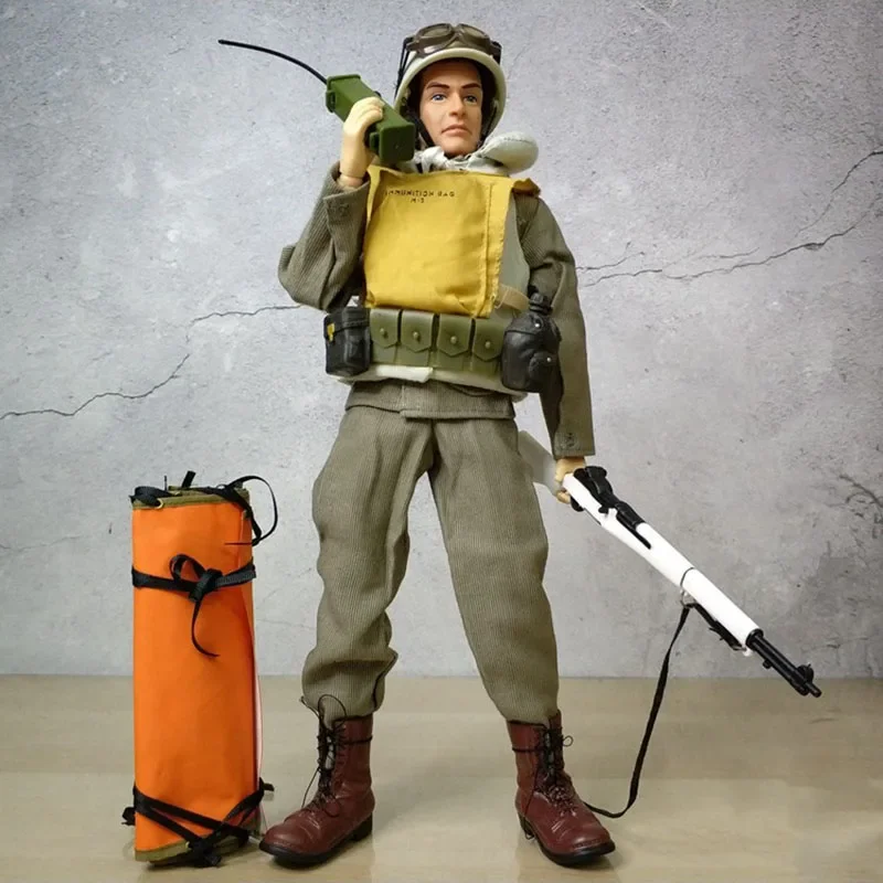 Figuras de ação de soldado masculino, escala 1/6, com roupas, cabeça, arma corporal, boneca de 30cm, segunda guerra mundial, barco de pouso normanda, modelo de soldado, brinquedo de cena