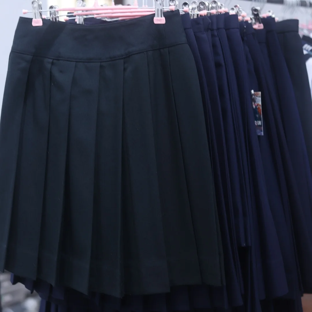 

High Quality Japanese Style Uniform Skirt Suit with Box Pleats And Gathers for Superior Students JK School Uniform Dress Code