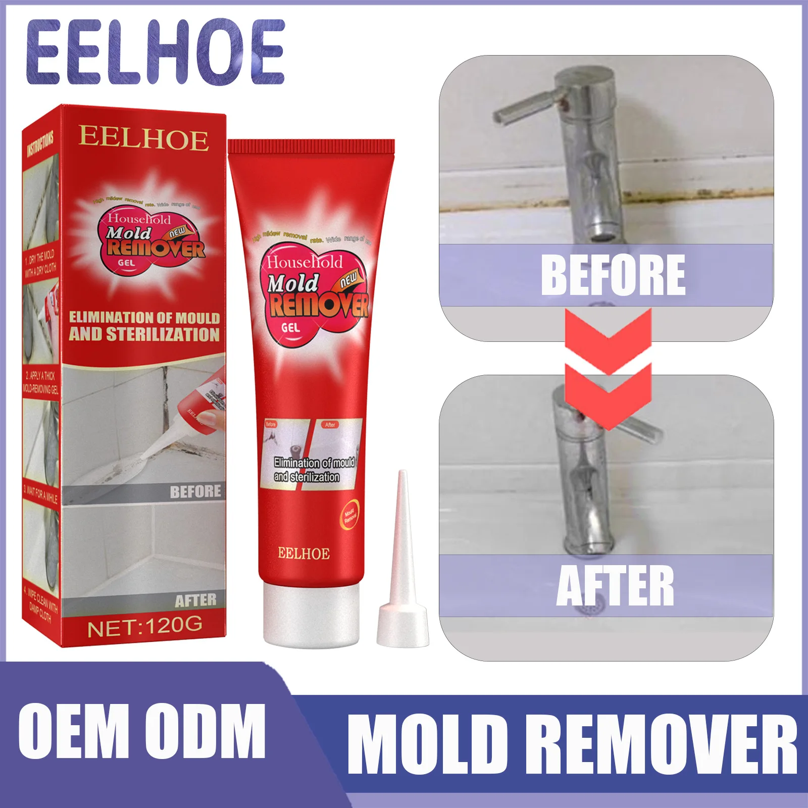 

EELHOE Mildew Remover Gel Deep Wall Mildew Remover Furniture Tile Mildew Remover Mildew Remover Gel Wall Wall Cleaner