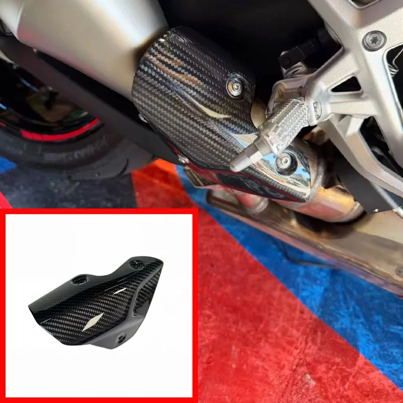 

S1000R Carbon Fiber Motorcycle Accessories Heat Shield Exhaust Covers Protector Fairings For BMW M1000R 2021 2022 2023 2024