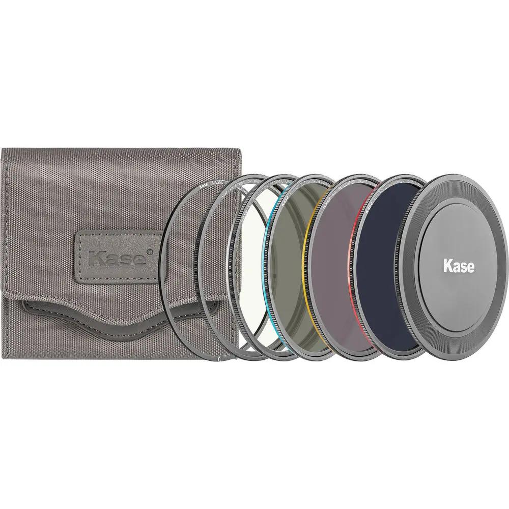 

Kase KW Revolution Professional ND Kit (CPL/ND8/ND64/ND1000/adapter ring/filter bag/front lens cap) 67 72 77 82mm