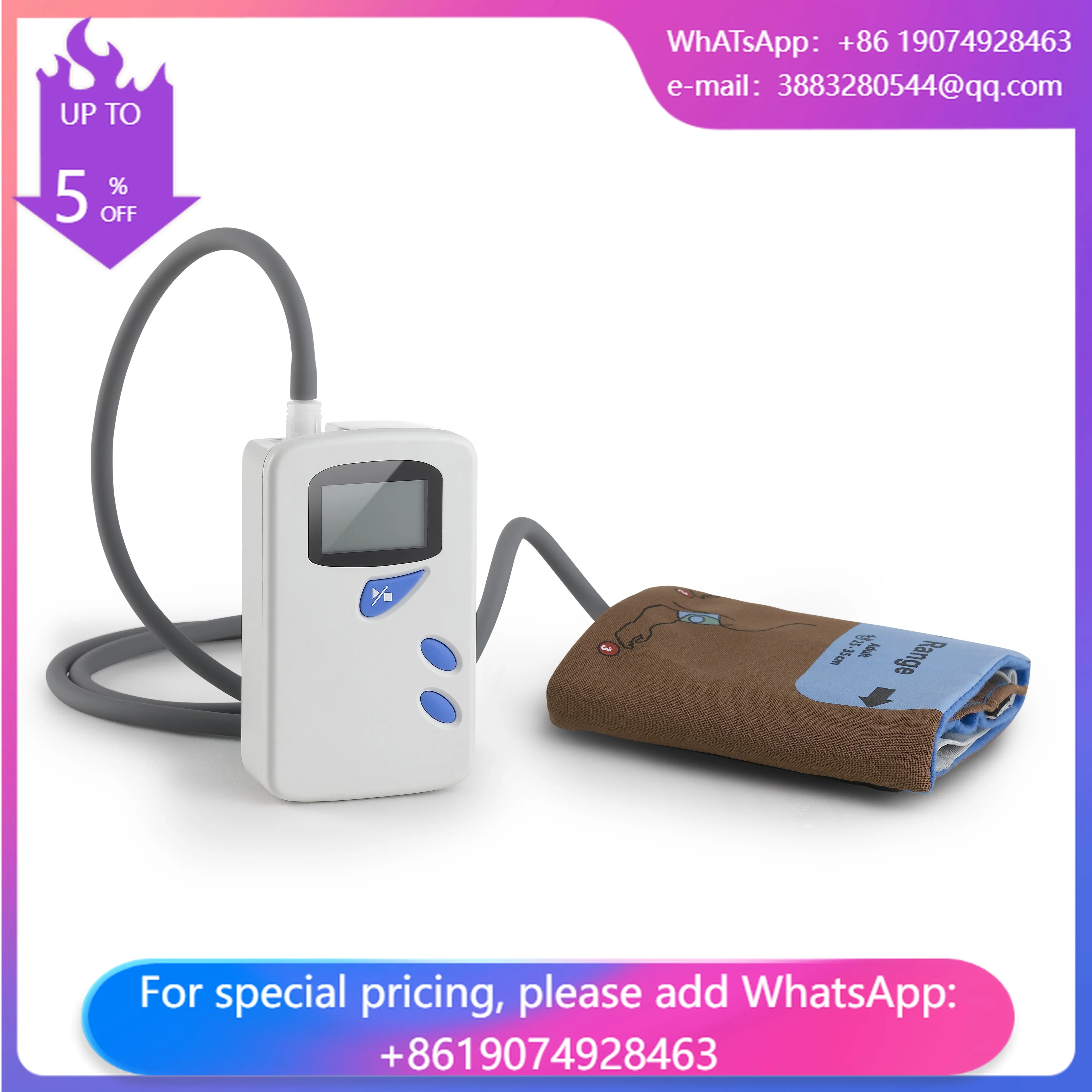 High Quality Cheap Price Of Portable Handheld 24 Hours Ambulatory Blood Pressure Monitor Holter ABPM Holter