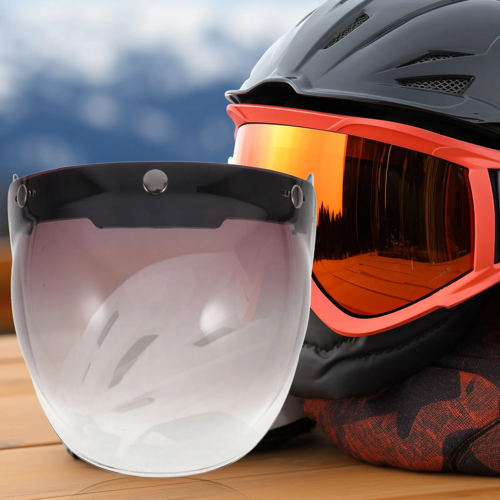 

Комплект визоров-«пузырей» для мотоциклетных шлемов с 3 креплениями, ретро-рамка, прочный поликарбонат, устойчивый к царапинам щиток