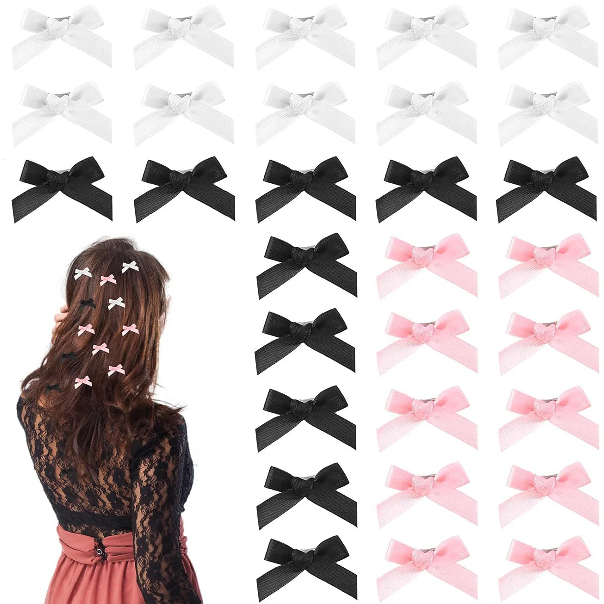 10/20/30 Small Clips, Hairclips, Little Girls' Hair Accessories, Bow Children's Hair Clips, Sweet and Versatile Women's Headwear