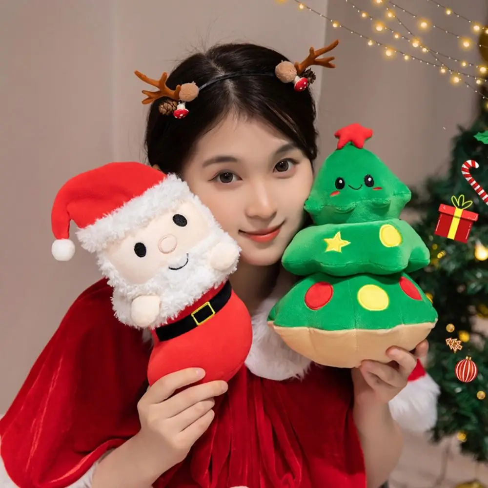 

Stuffed Appease Doll Christmas Series Plush Toy Christmas Tree Soft Santa Claus Plush Doll Penguin Lovely Christmas Tree Pillow