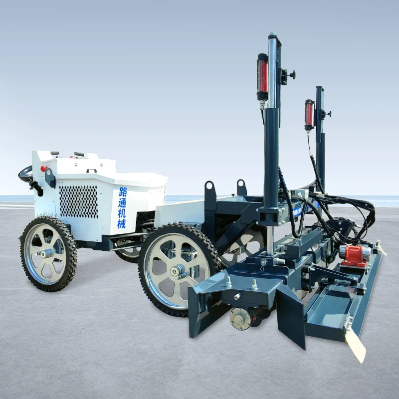 Automatic Ride On Concrete Laser Screed Floor Leveling Equipment Hydraulic Drive With Extendable Boom For Industrial Ground