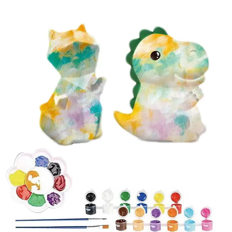 Animal Night Lights For Kids Hand Painted Cat Dinosaur Shape Night Lights Drop-Resistant Soft Night Lamp For Family Friends