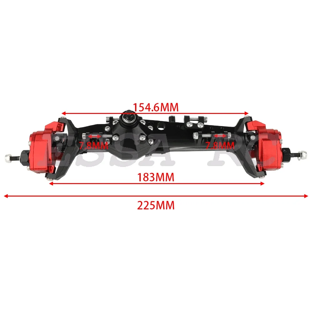 1/10 RC Crawler All Metal Alloy Front Rear Portal Axle for Axial Capra 1.9 UTB AXI03004 AXI03000T1 T2 Buggy F9 Upgrade Parts