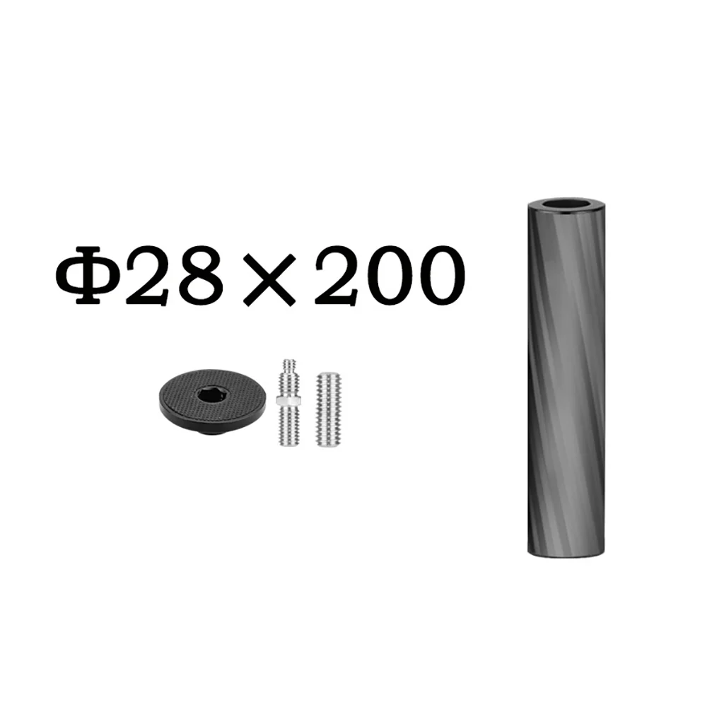 Mid-Axis Carbon Fiber Einbeinstativ Pole Zubehör Stativ Center Shaft Verlängerung Stange 3/8 zoll Loch SLR Kamera Stabilisator Griff grip – Detail 15