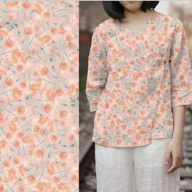 In Stock New Arrival Ramie Textile Dyed Twill Sand Washed No Deformation Breathable Wrinkle Resistant Good Drape Natural Antibac