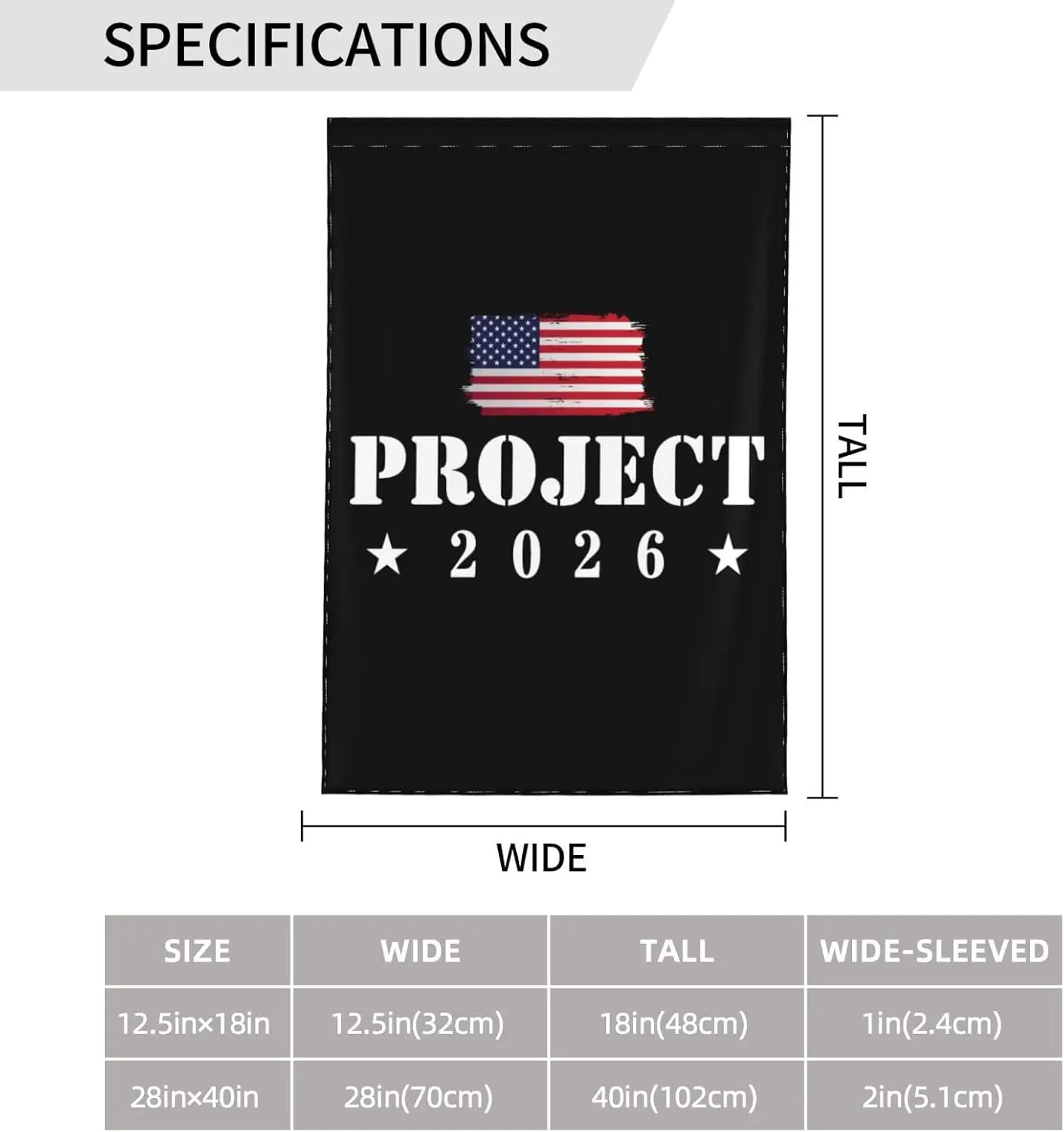 مشروع 2026 حديقة العلم اكسسوارات الديكور ديكور حديقة المنزل في الهواء الطلق 12X18 بوصة (لا تشمل سارية العلم) KZA