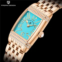 PAGANI DESIGN Fashion Quartz Watch Ladies Luxury Sapphire Glass 50M Waterproof Stainless Steel Wristwatch for Women Reloj Mujer