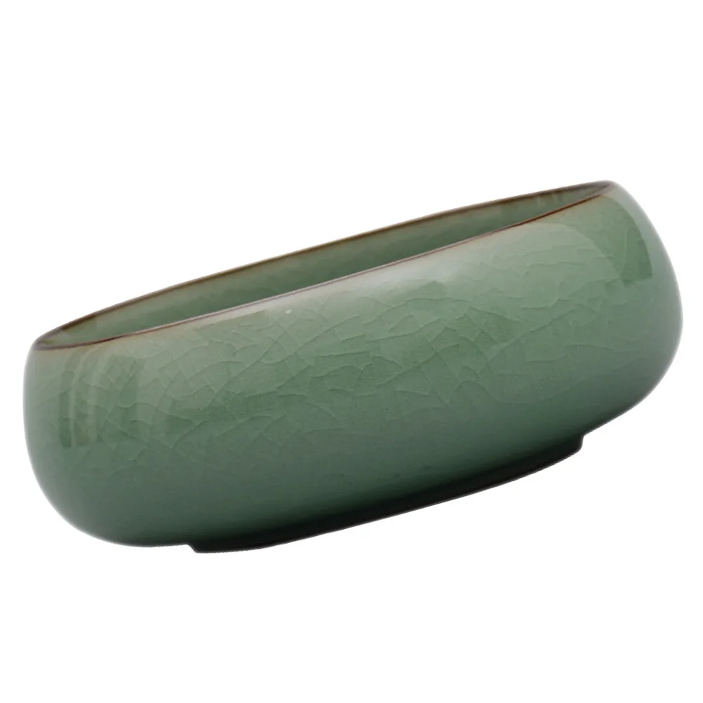 1Pcs Ink Brush Washer Celadon Water Pot Portable Tea Wash Cup Multi Functional Porcelain Ink Well Tea Ceremony Accessories