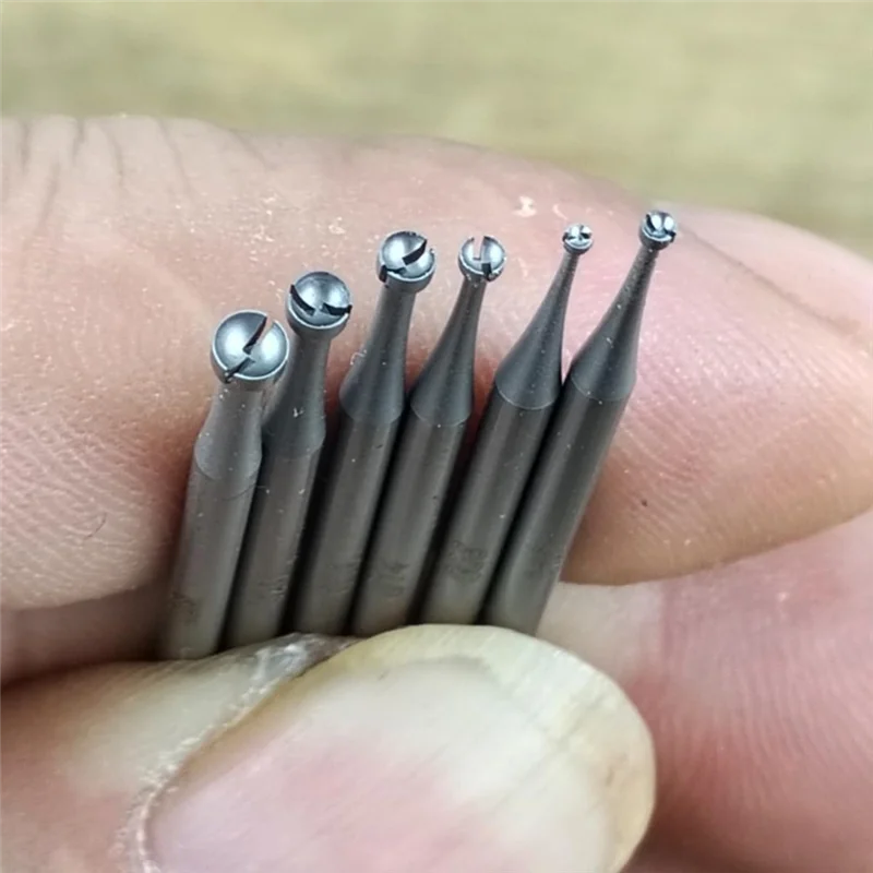 12 Uds. De brocas de boca abierta, vástago de 3/32 pulgadas, forma de copa de boca abierta, brocas redondas de alambre, ajuste de joyería, brocas de fabricación lapidaria