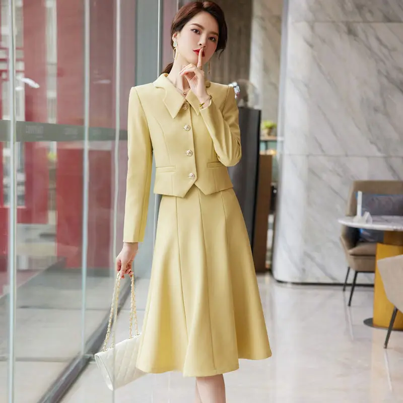 3-A80  2024 new style suit skirt high-end suit small size slim temperament small fragrane goddess style small suit