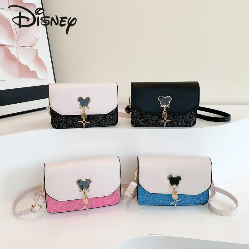 

Disney Mickey 2024 New Women's Crossbody Bag Fashionable High Quality Women's Shoulder Bag Sparkling Versatile Women's Handbag