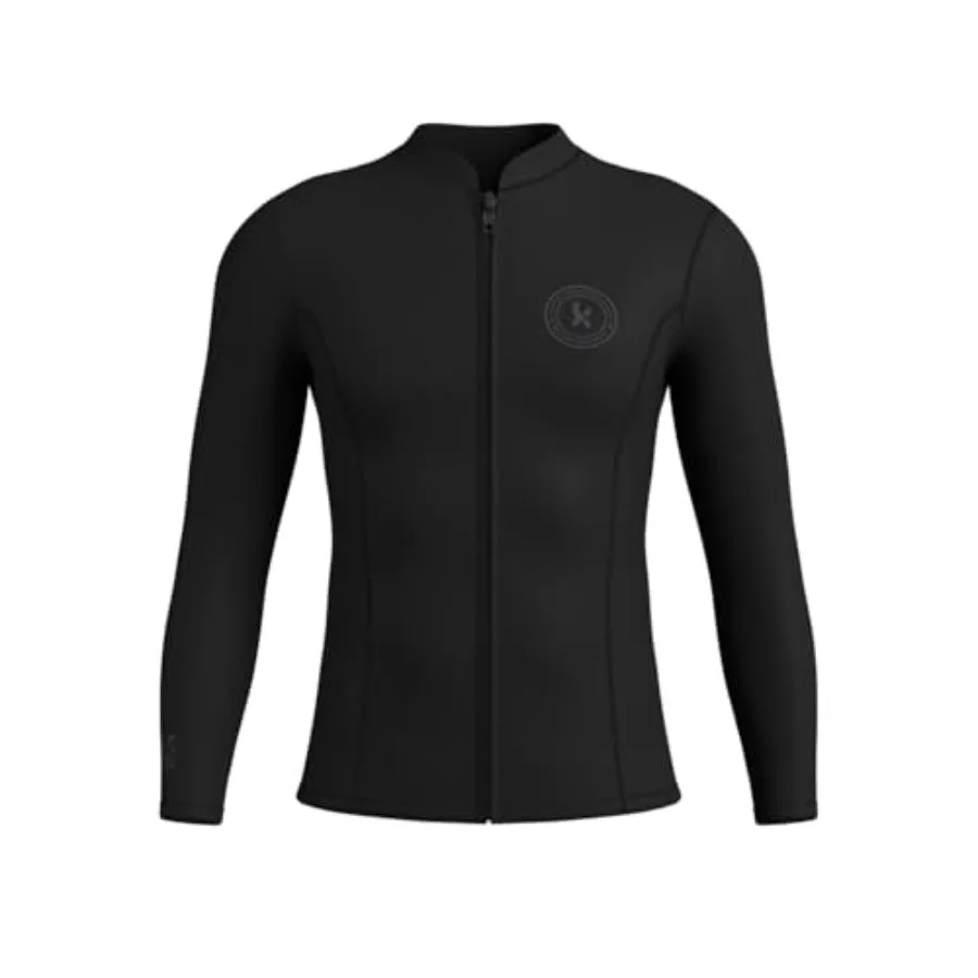 

Wetsuit Top for Surfing Diving Snorkeling Kayaking Swimming, 2.5mm CR Neoprene, Black, Lightweight Thermal Insulation Flexibili