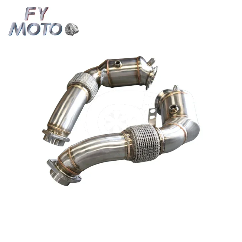 Exhaust Downpipe For 2013-2019 X5 X6 4.4L V8 N63 F-Chassis