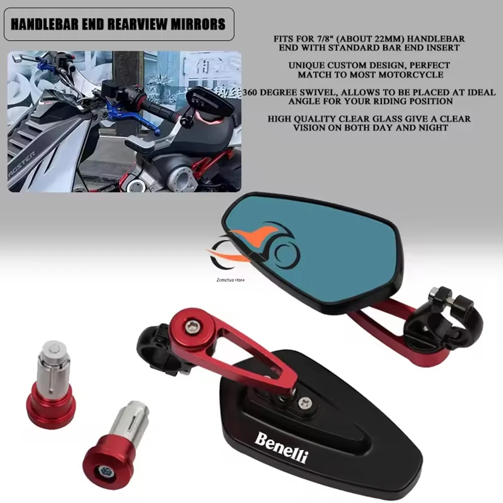 Motorcycle Steering Mirrors for Benelli TNT 125 135 TNT125 TNT135 502C TRK502 BJ600CS 752S BN600 BN 600i 302 251