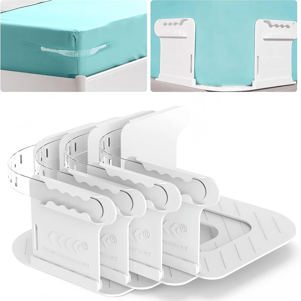 4 قطعة ترقية غطاء سرير الزاوية حامل الثقيلة ورقة غير مرئية غطاء حامل متعدد لحماية المراتب البطانيات الفراش جديد