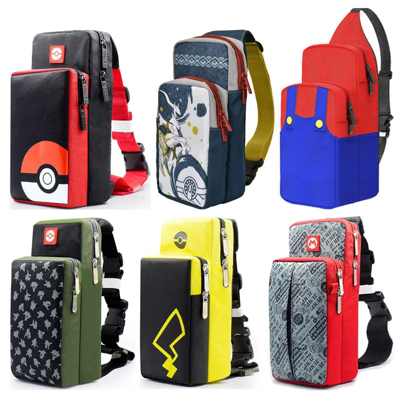 Shoulder Crossbody Chest Storage Bag For Nintendo Switch Oled Game Console Travel Carry Case Sling Backpack Pouch Accessories